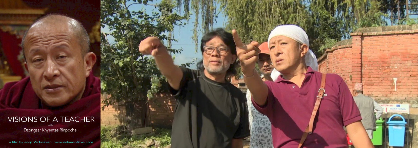 Khyentse Norbu directing staff on set - Visions of a Teacher - THIS Buddhist Film Festival