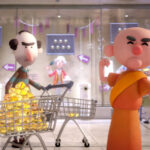 REINCARNATION MALL - Monk shopper cart - THIS Buddhist Film Festival