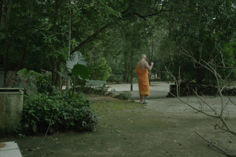 VANISHING POINT - A monk sweeping the leaves - THIS Buddhist Film Festival